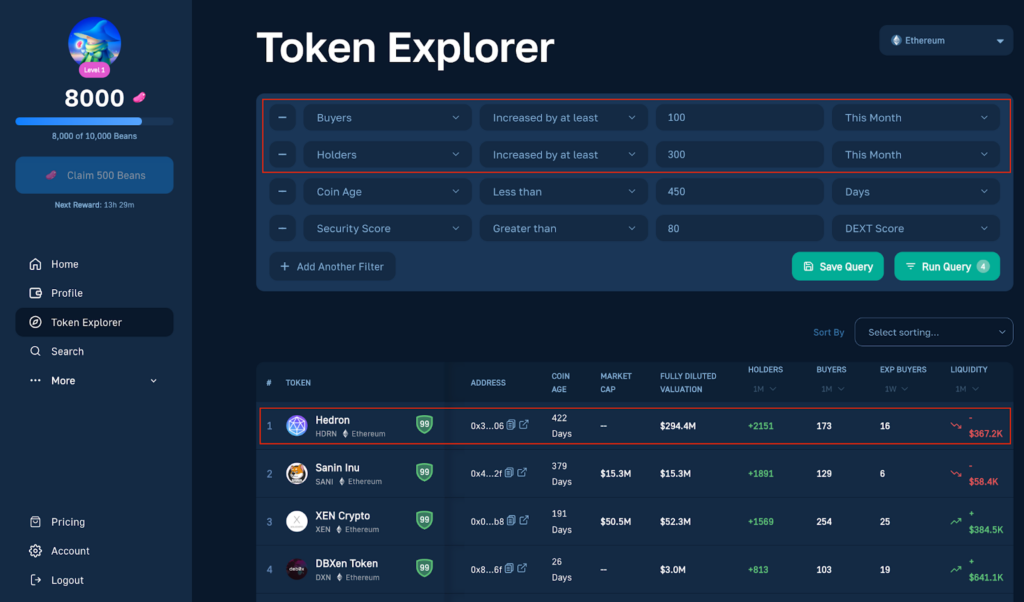 Hedron Crypto On-Chain Data to Predict Hedron Price