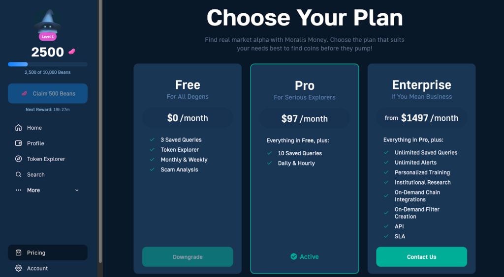 How to Trade Crypto Like a Pro - Sign Up with Moralis Pro Plan