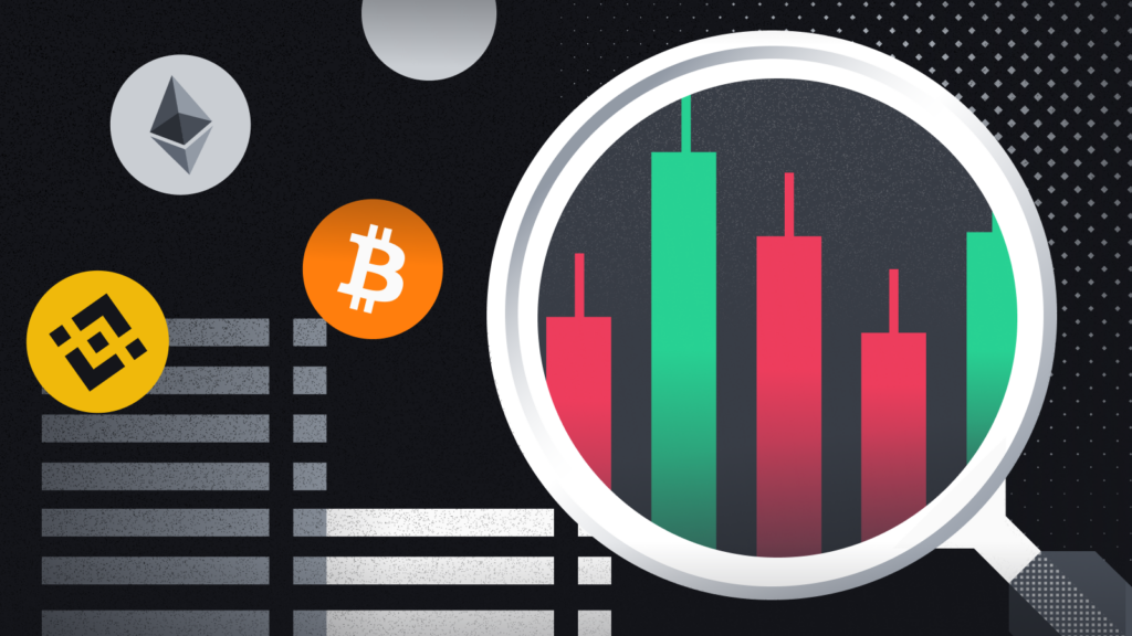 Magnifying Glass on Day Trading Chart