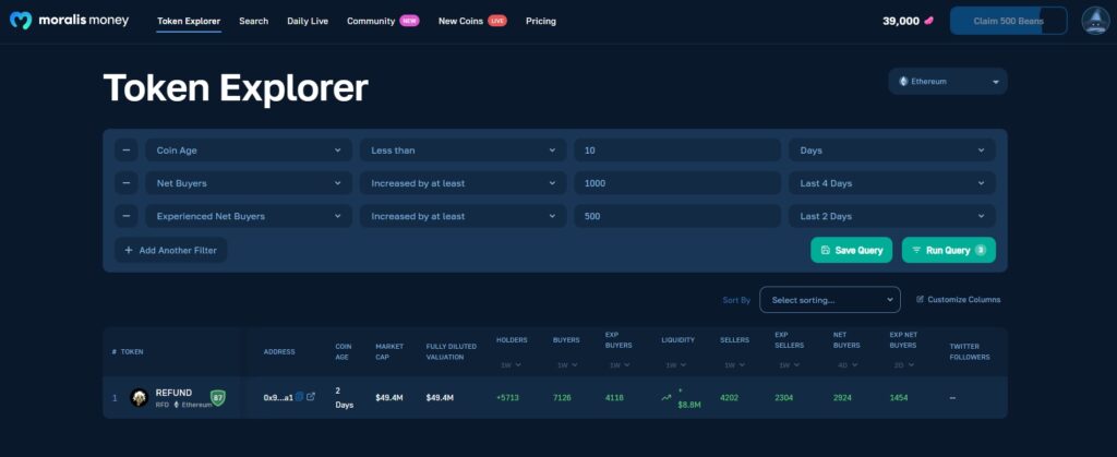 Discovering-Refund-Token-with-Moralis-Money