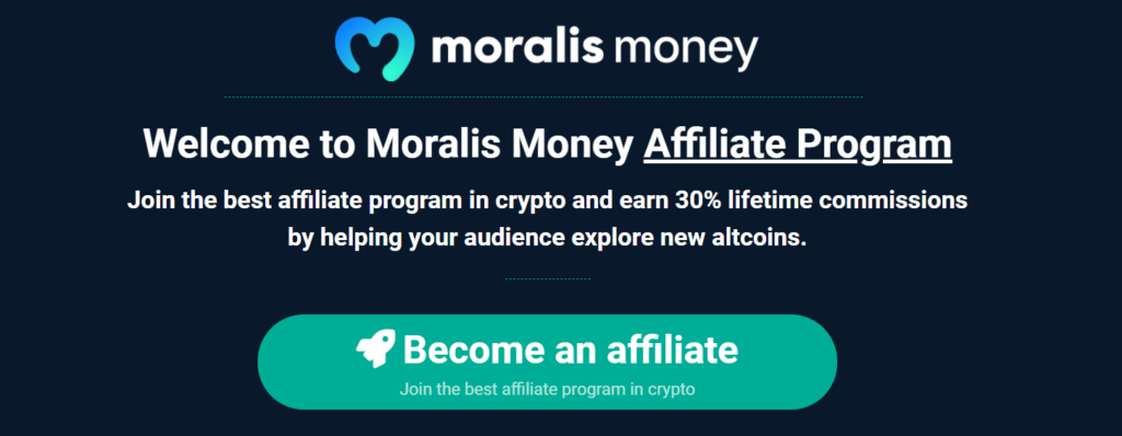 Join Moralis - Top Crypto Referral Program