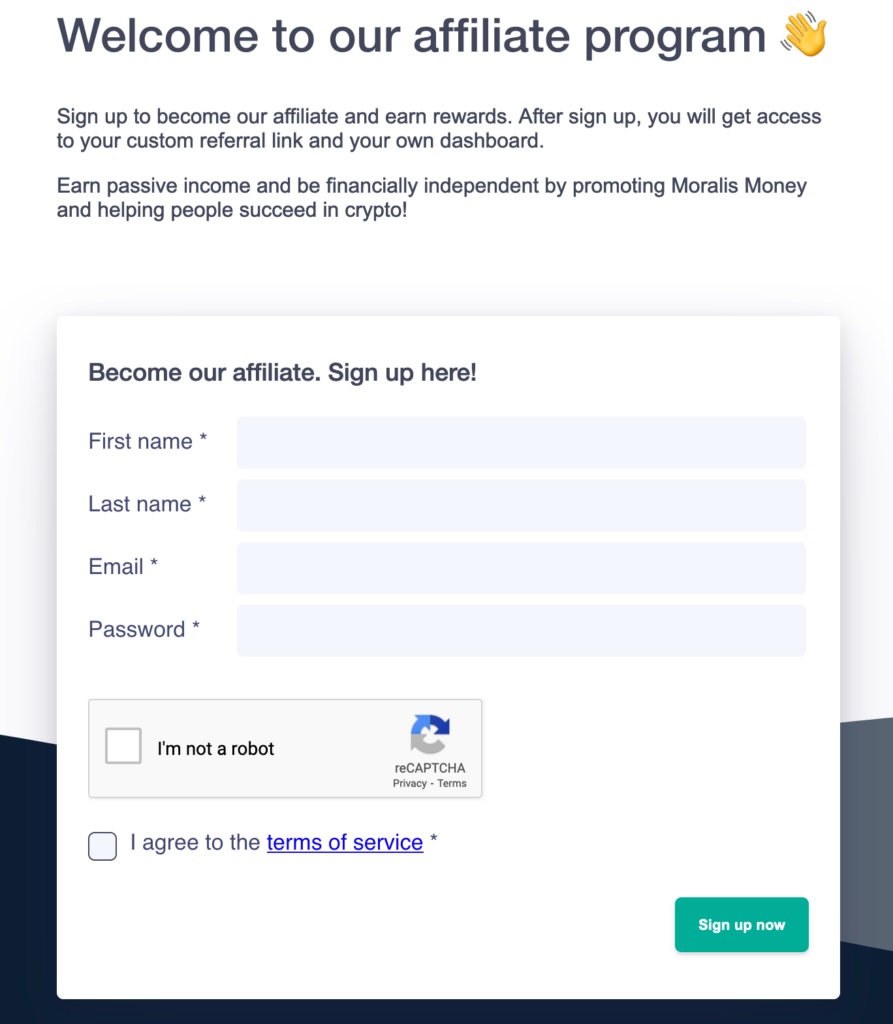 The-best-Bitcoin-Affiliate-Programs-Moralis-Money-program-signup-page