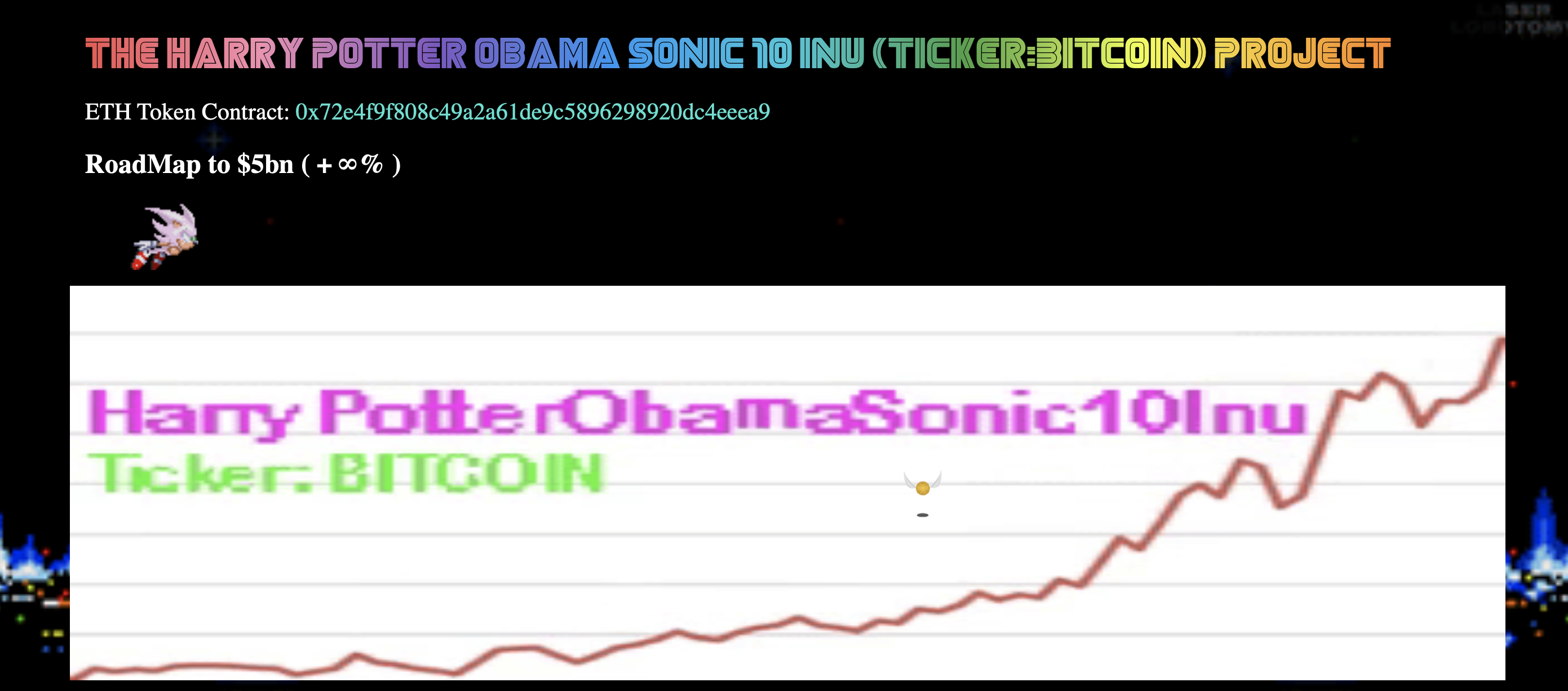 HarryPotterObamaSonic10Inu Website Landing Page