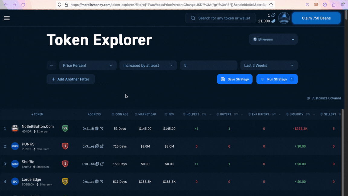 adding price percent and net volume indicators to crypto breakout strategy