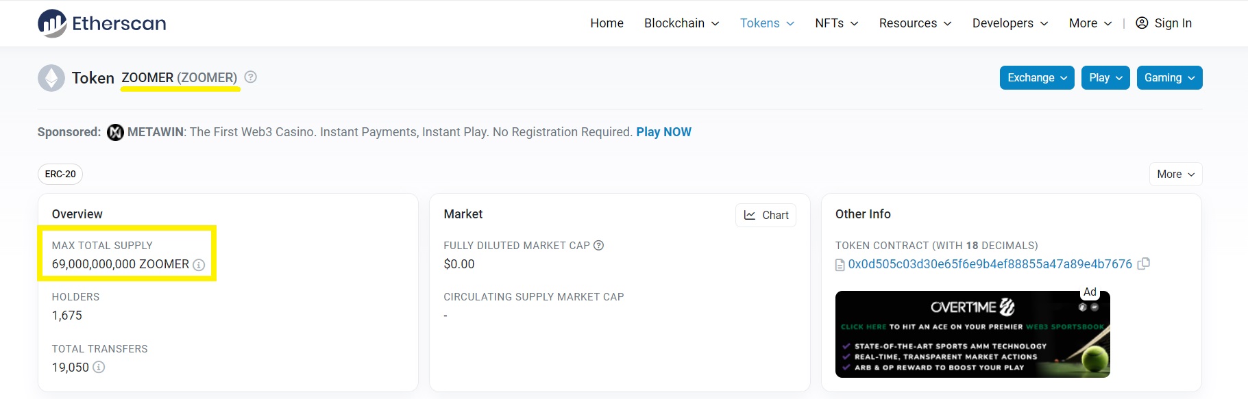 Zoomer-coin-ZOOMER-crypto-on-Etherscan