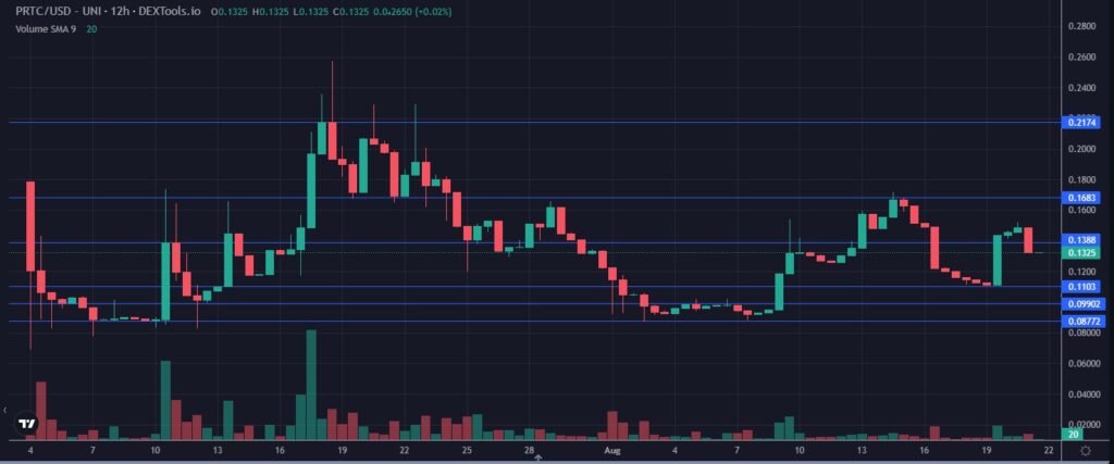 Exploring Protecc Labs' Protectorate Protocol and PRTC Token-price-analysis