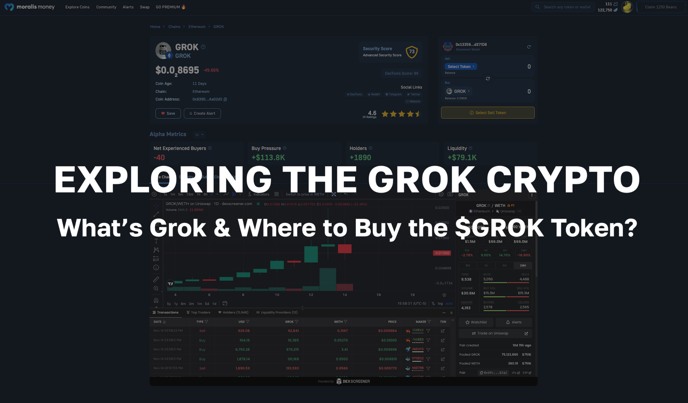 Grok Crypto – What is Grok & Where to Buy the $GROK Token?