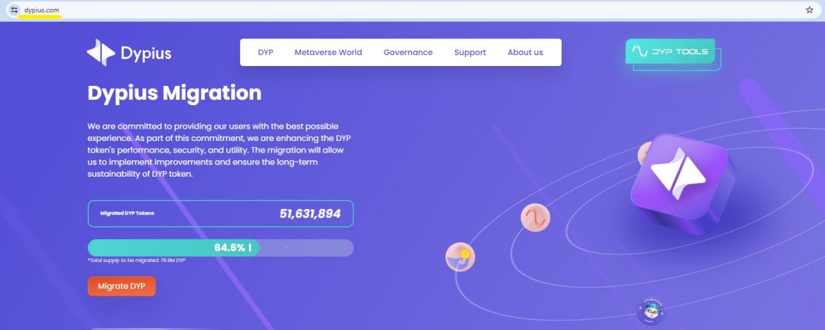 Should You Buy the Dypius Crypto DYP Token Charts & Price Prediction-project's official website
