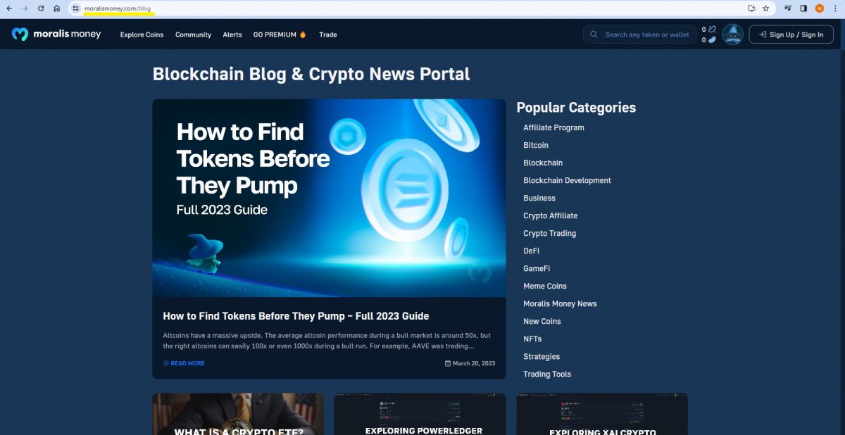 Crypto Blog Websites - Which is the Best Crypto Blog in 2024 - Moralis blog